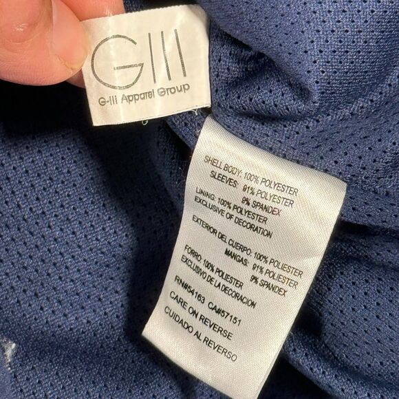 New York Yankees Jacket Adult Medium Blue Gray G-III Carl Banks Baseball MLB - Picture 9 of 10